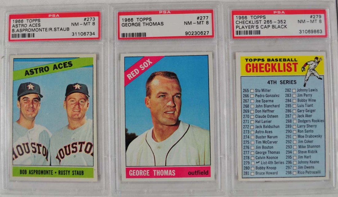 21 1966 Topps baseball cards PSA Graded 8 (1 of 10)