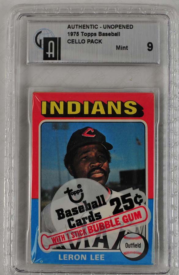 1975 Topps Cello Pack GAI Graded Mint 9 (1 of 2)