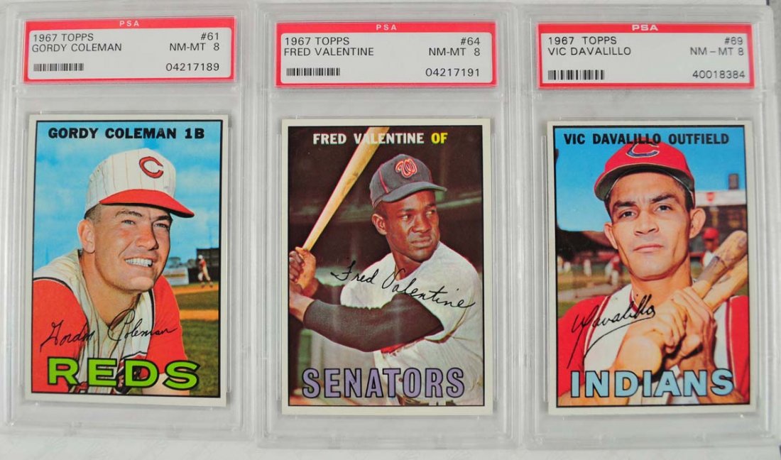 20 1967 Topps Baseball Cards PSA Graded 8 (1 of 10)