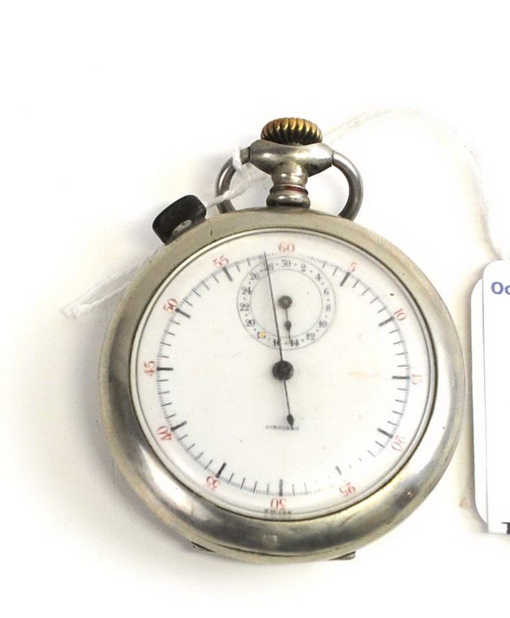 Antique Suburban Swiss Made Stop Watch: In Running Condition/Functions well