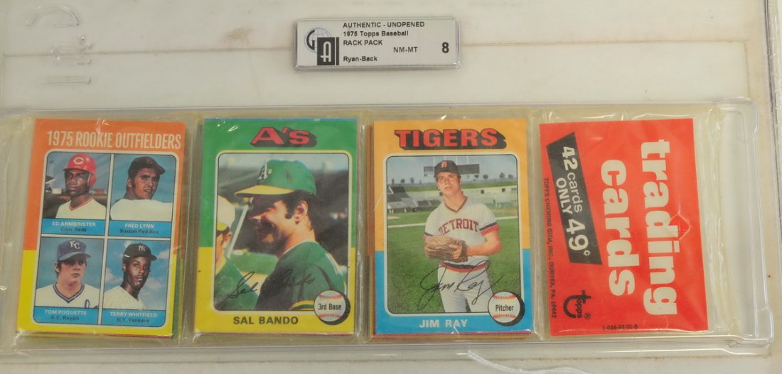 1975 Topps GAI Graded Rack Pack NM/MT 8 (1 of 1)