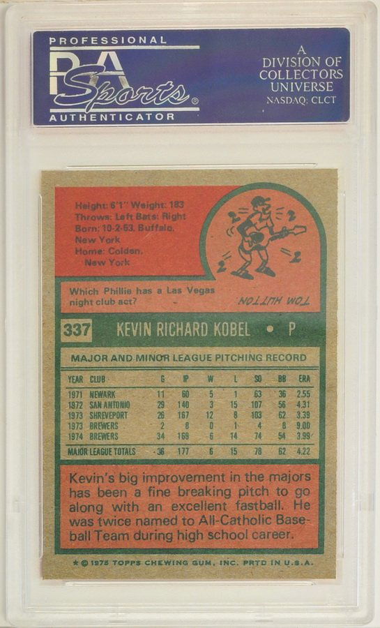 25 1975 Topps PSA Graded NM-MT 8 (1 of 10)
