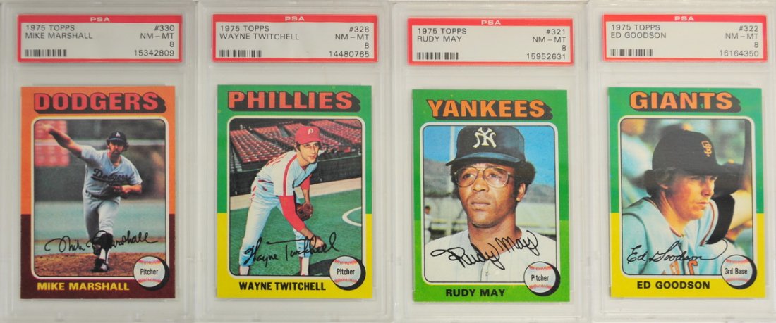 25 1975 Topps PSA Graded NM-MT 8 (1 of 10)