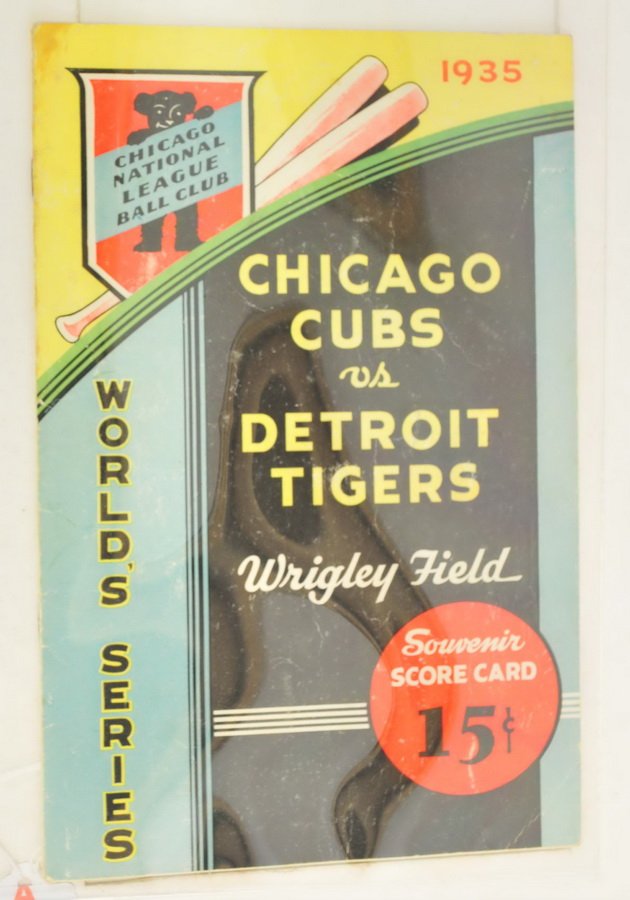 1935 Chicago Cubs World Series Program (1 of 2)