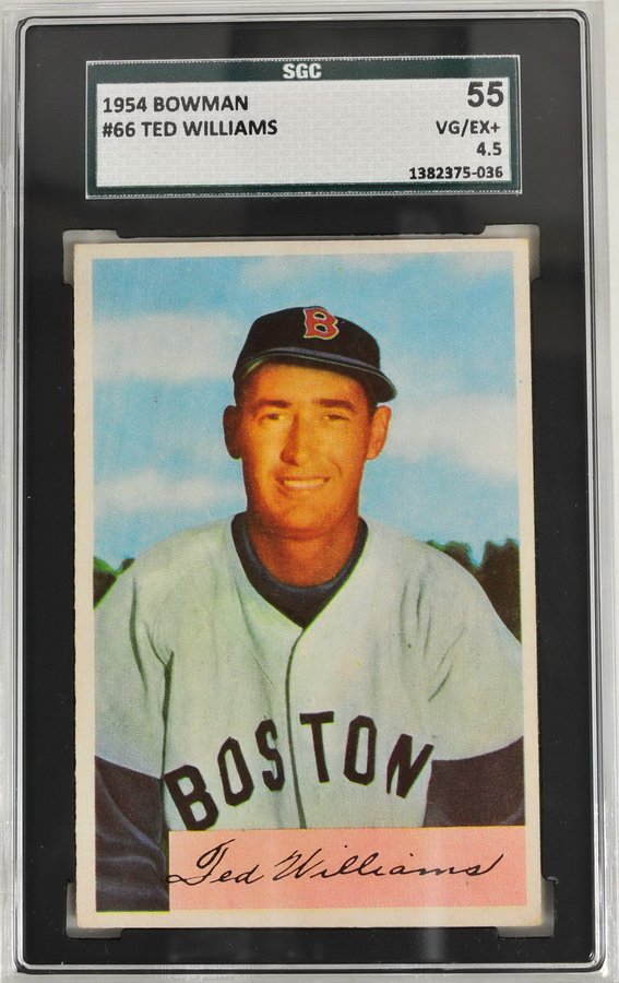 1954 Bowman Ted Williams SGC Graded 55 VG/EX+ 4.5 (1 of 2)