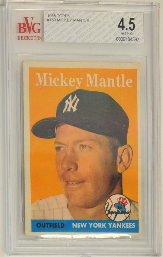 1958 Topps Mickey Mantle BVG 4.5 (1 of 2)