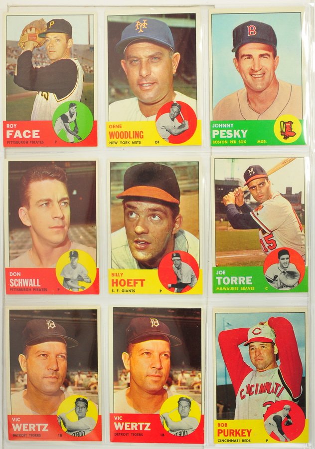 170 1963 Topps Baseball Cards Mint Shape (1 of 10)