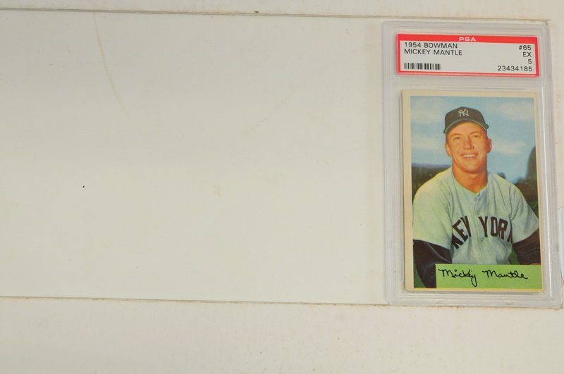 1954 Bowman Mickey Mantle PSA EX 5 (1 of 2)