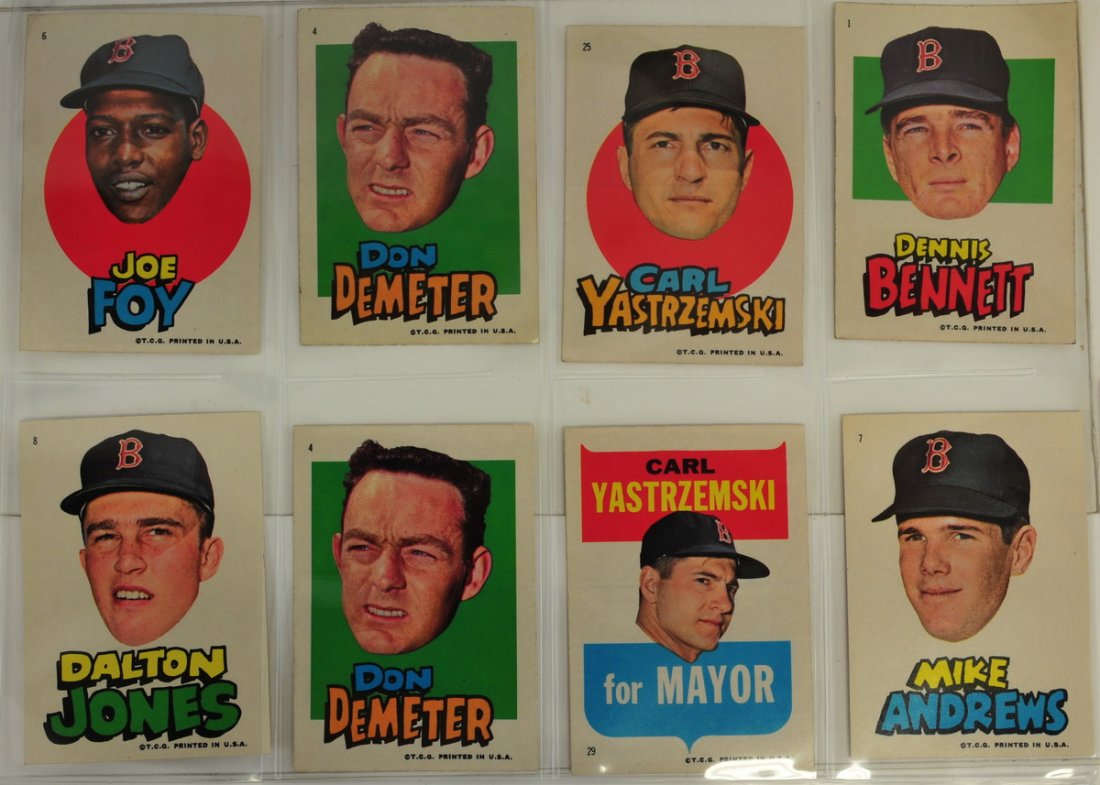 37 1967 Topps Stickers Red Sox Players YAZ?Others (1 of 5)