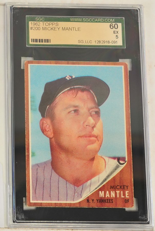 1962 Topps Mickey Mantle SGC 60 EX 5 (1 of 2)