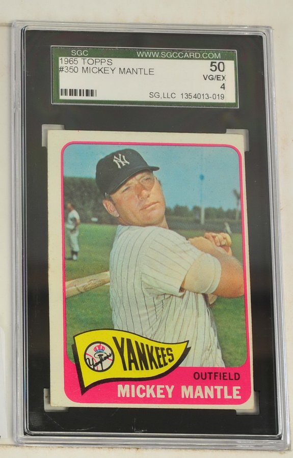 1965 Topps Mickey Mantle SGC Graded 50 VG/EX 4 (1 of 2)