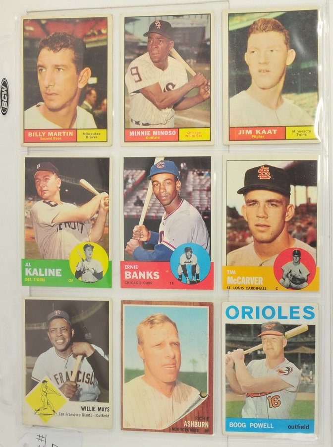 9 1960's  Baseball Hall Of Famers/Stars (1 of 3)