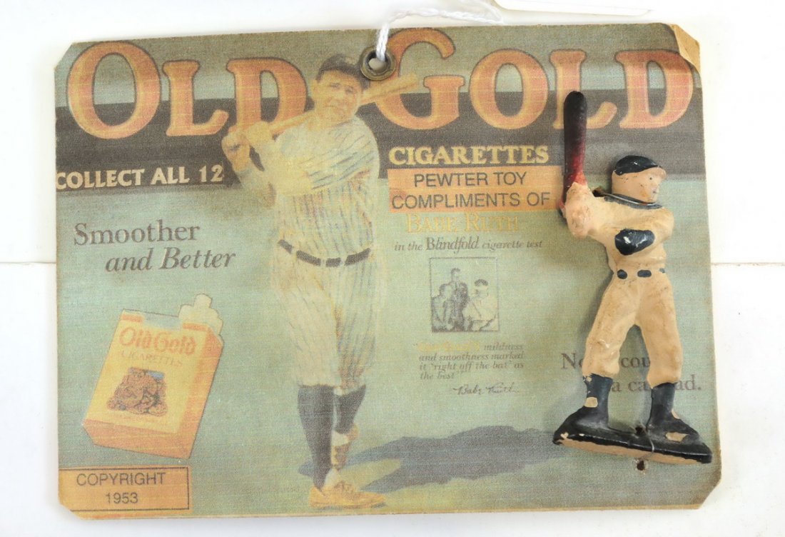 1953 Old Gold Cigarettes Babe Ruth Ad Piece (1 of 1)
