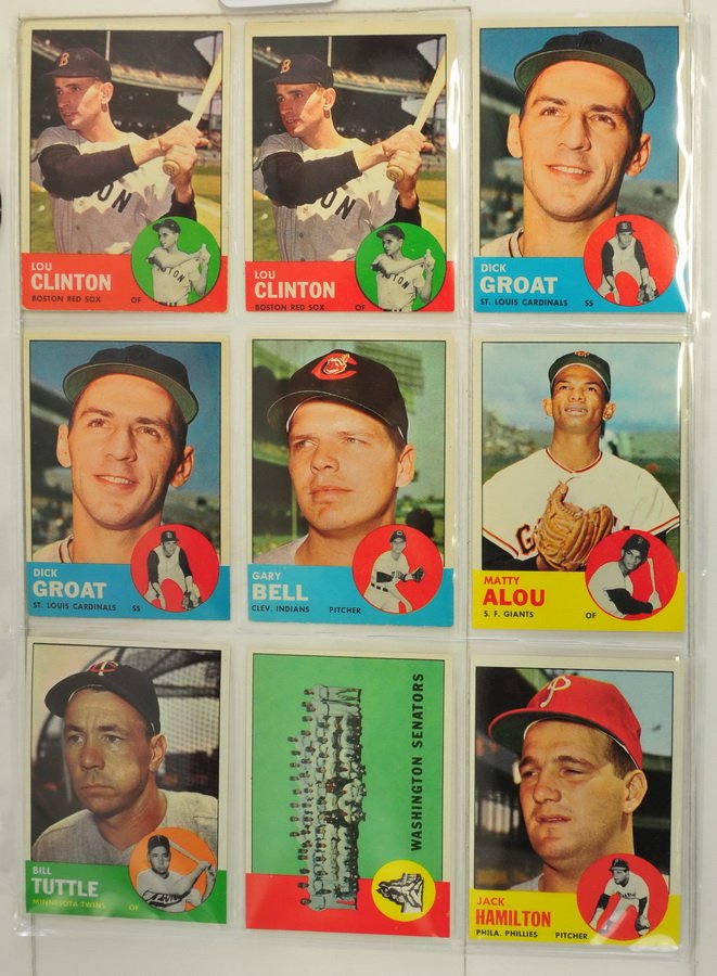 108 1963 Topps Baseball Cards Near Mint (1 of 10)