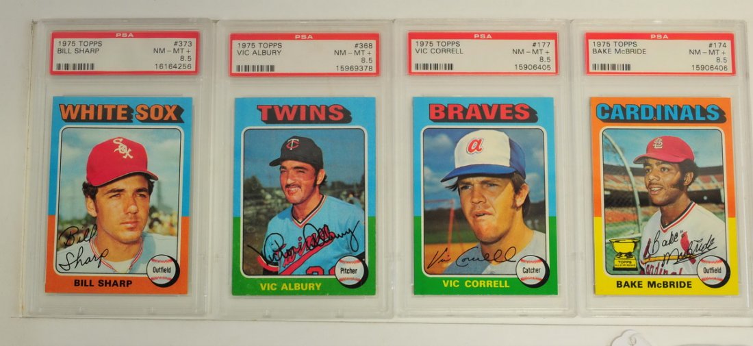12 1975 Topps PSA Graded NM-MT+ 8.5 (1 of 6)