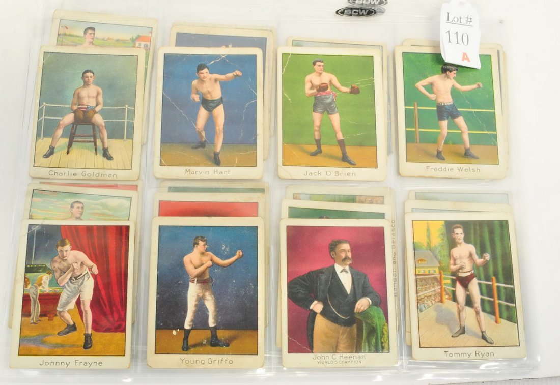 25 Mecca Boxing Cards: Jim Jeffries, Jack Burke, Jem Mace and more