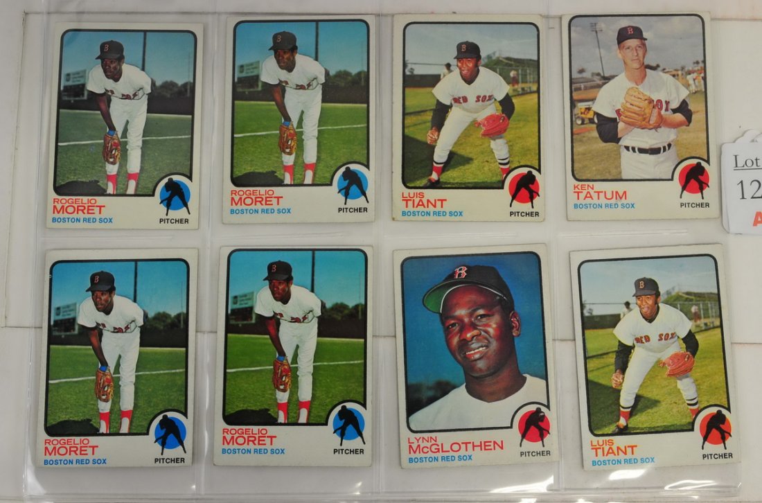 98 1973 Topps Red Sox Cards/ Fisk Rookies (1 of 10)