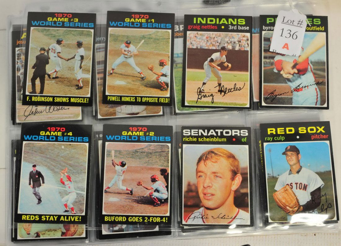 240 1971 Topps Baseball Cards Near Mint (1 of 1)