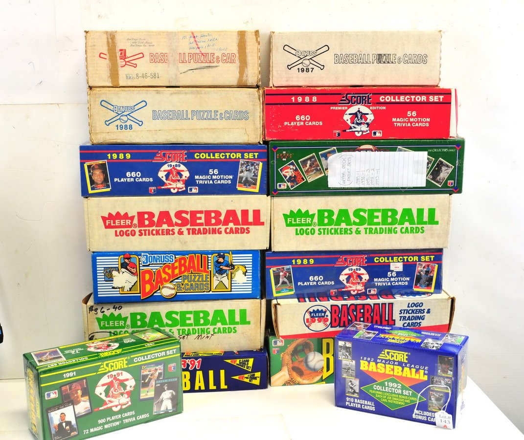 16 1980's and 90's Baseball Sets (1 of 1)