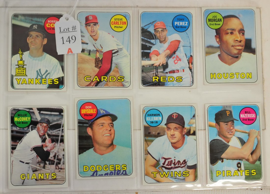 8 1969 Topps Hall Of Famers Mint Condition (1 of 1)