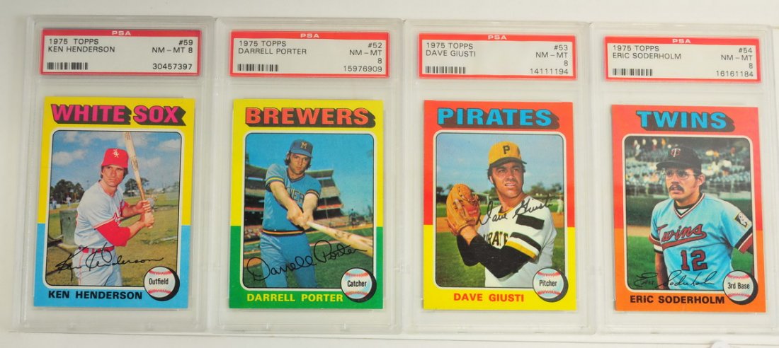 24 1975 Topps PSA Graded NM-MT 8 (1 of 10)