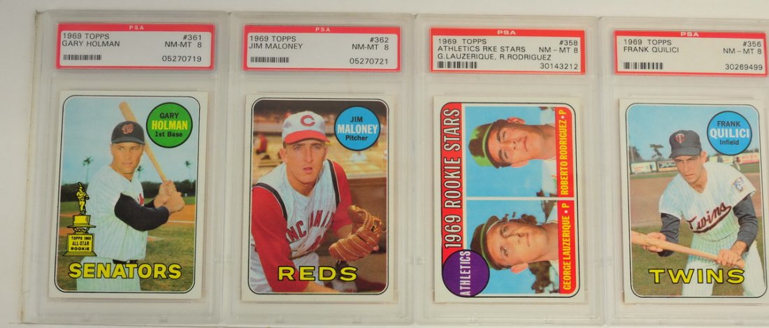 15 1969 Topps PSA Graded NM-MT 8 (1 of 8)