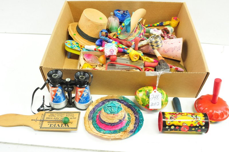 Vintage Party Items/Halloween Decorations: Tin Litho Items, Party Favors and more