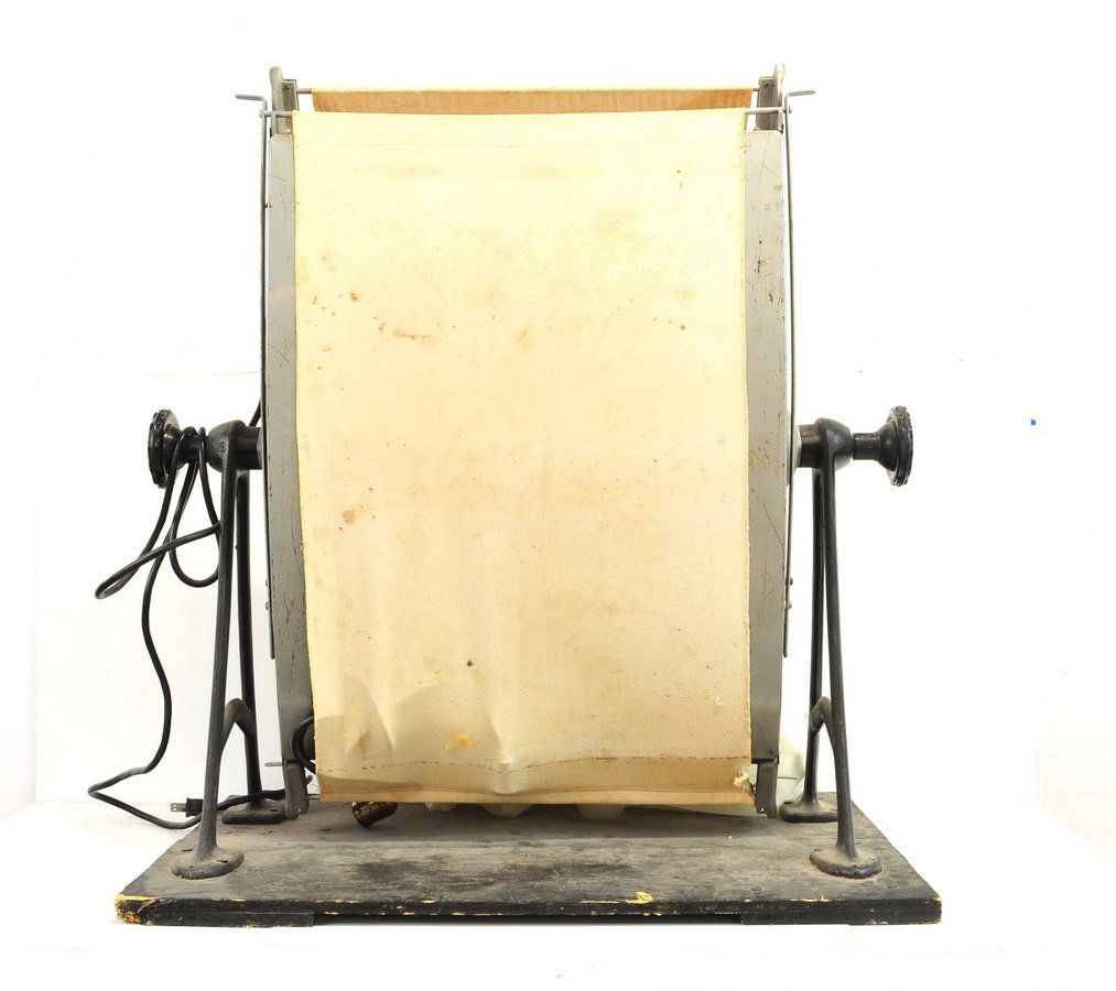 Vintage Photography Equipment: Color Processing Drums, Rexo Print Dryer, Polaroid Framing Kits, Plastic Developing Trays, undeveloped film, AGFA Admiral Folding Camera, Polaroid Cameras, various flashes, Cambo Bellows for medium fo