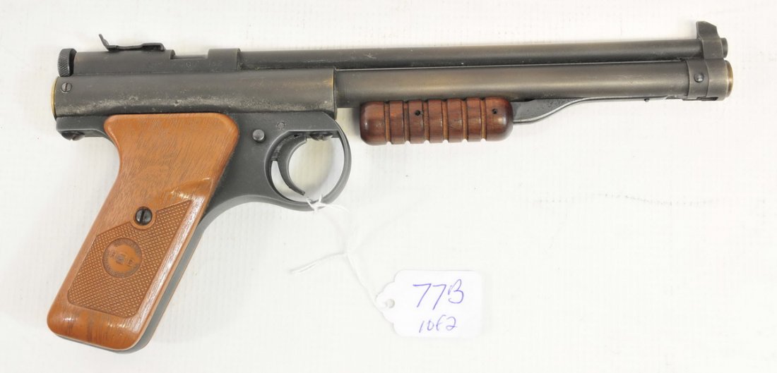 Pair of Vintage BB Gun Pistols: Benjamin Franklin High Compression and Daisy .177 Caliber BB gun revolver style
