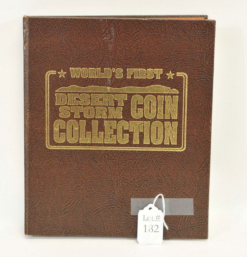 Complete Set of Desert Storm $5 Coins: 1991 New Queensland Mint/Hutt River Province $5 Coins in BU condition