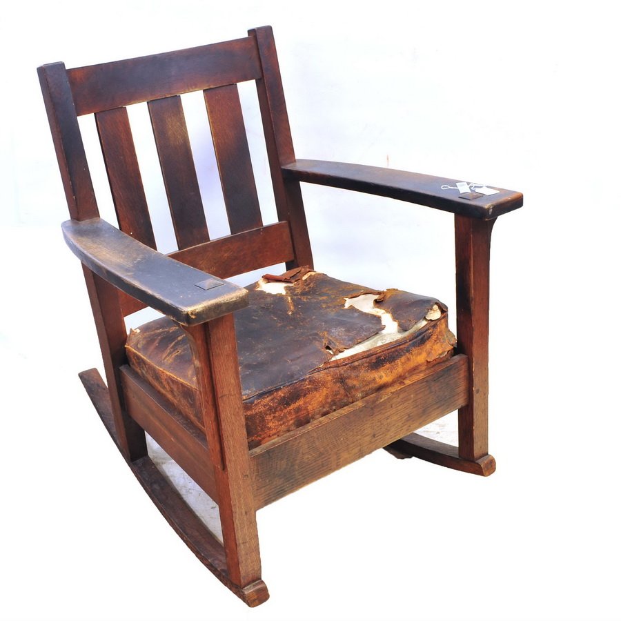 Antique Mission Oak Arts Crafts Limbert Rocker - Nov 30, 2016 | Saco ...