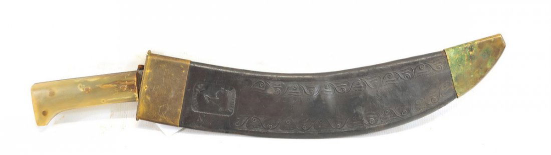 Span Am War Bolo Machete Collins And Co: Engineering Company D, with original sheath