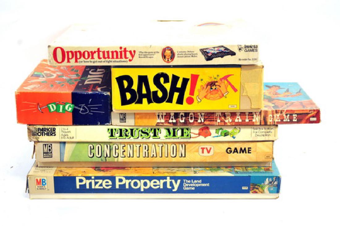 Over 30 Board Game: to include Bash, Dig, Skittle Bowl, Speedline, Trust Me, Hangman, Go to the Head of Class, Sand Pen and Many More! AS FOUND