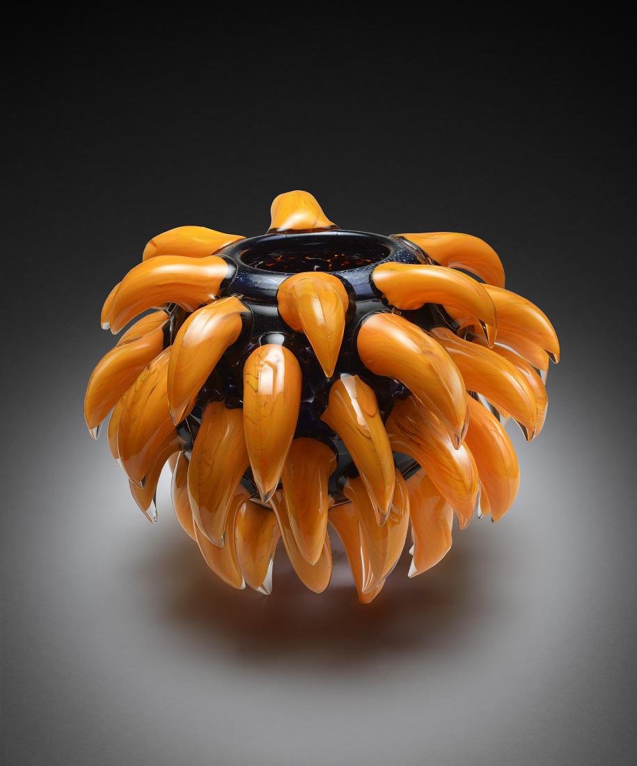 Dale Chihuly Deep Blue Venetian 91 Art Glass Habatat (1 of 1)