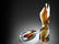 Harvey Littleton Amber & Blue Rotation 1981 Art Glass