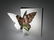 Kimiake Higuchi Butterfly ca 2010 Art Glass Habatat