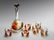Dominic Labino Decanter with 6 Glasses 1971 Art Glass