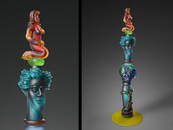 Richard Jolley Totem 1999 Art Glass Habatat