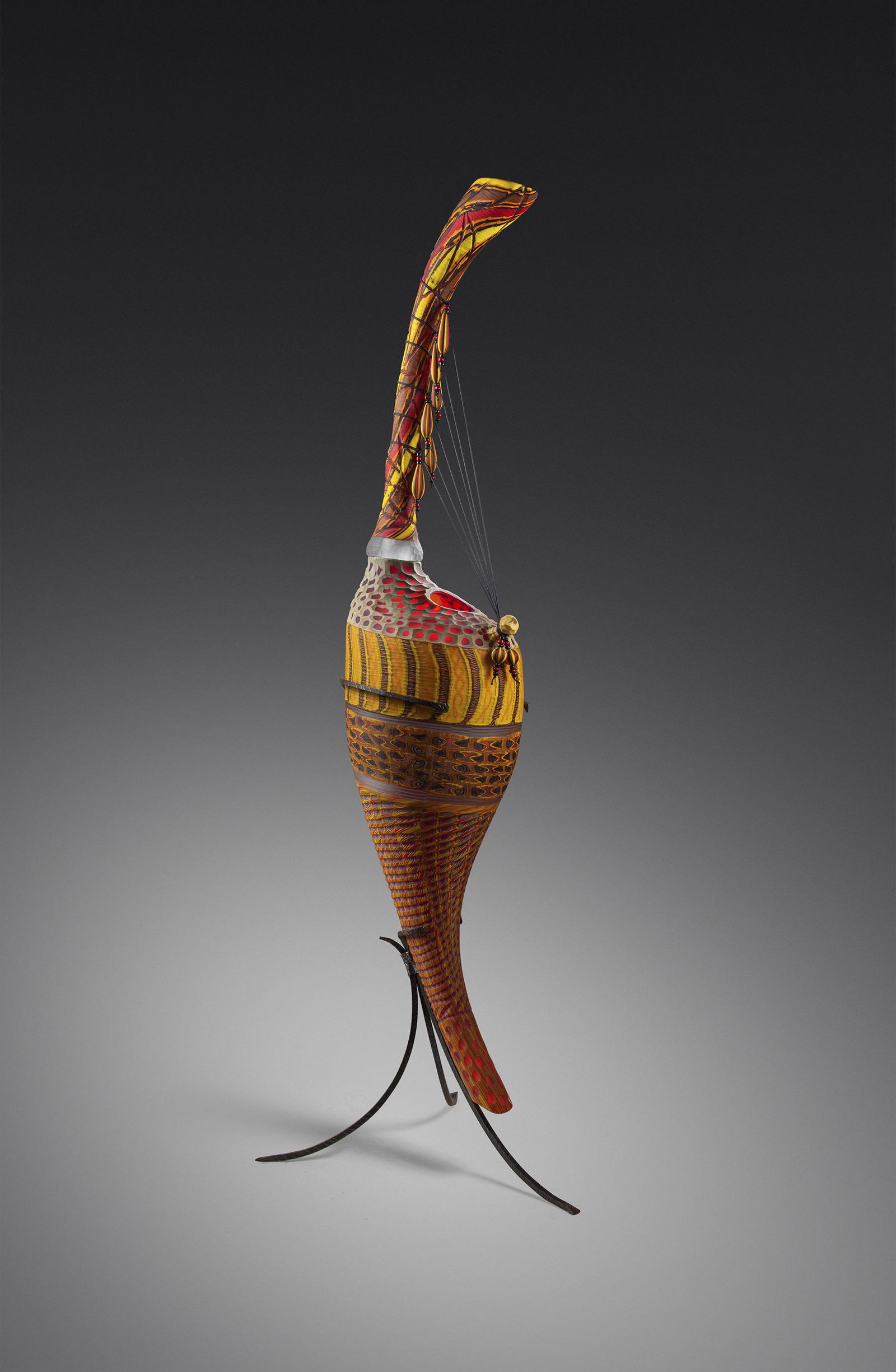 Davide Salvadore Tiraboson #16 2009 Art Glass Habatat: Davide Salvadore, (ITALY), Tiraboson #16, 2009, 64.5 x 19 x 20 inches. Inspired by musical instruments, and combining African aesthetic with Murano tradition, this is one of the largest and most intri
