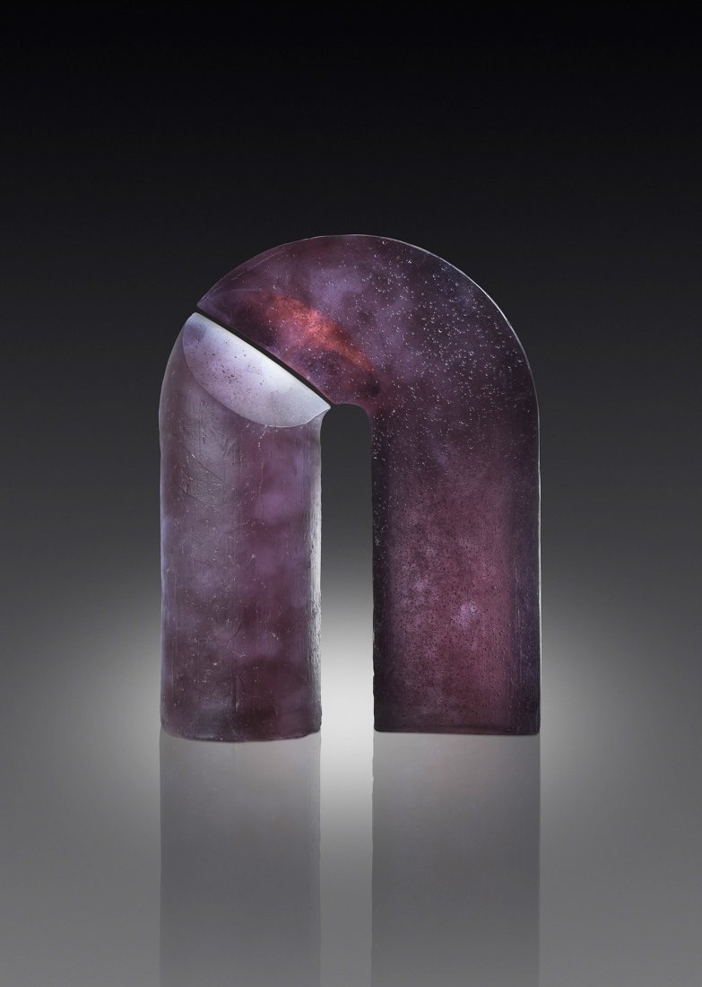 John Wood Star Touch Merlot Art Glass Habatat: John Wood (USA), Star Touch Merlot, 2007. 19.25 x 15 x 6 inches. Cast glass. Inspired heavily by the Stanislav Libensky and Jaroslava Brycthova, John has become an expert in the glass casting techniqu