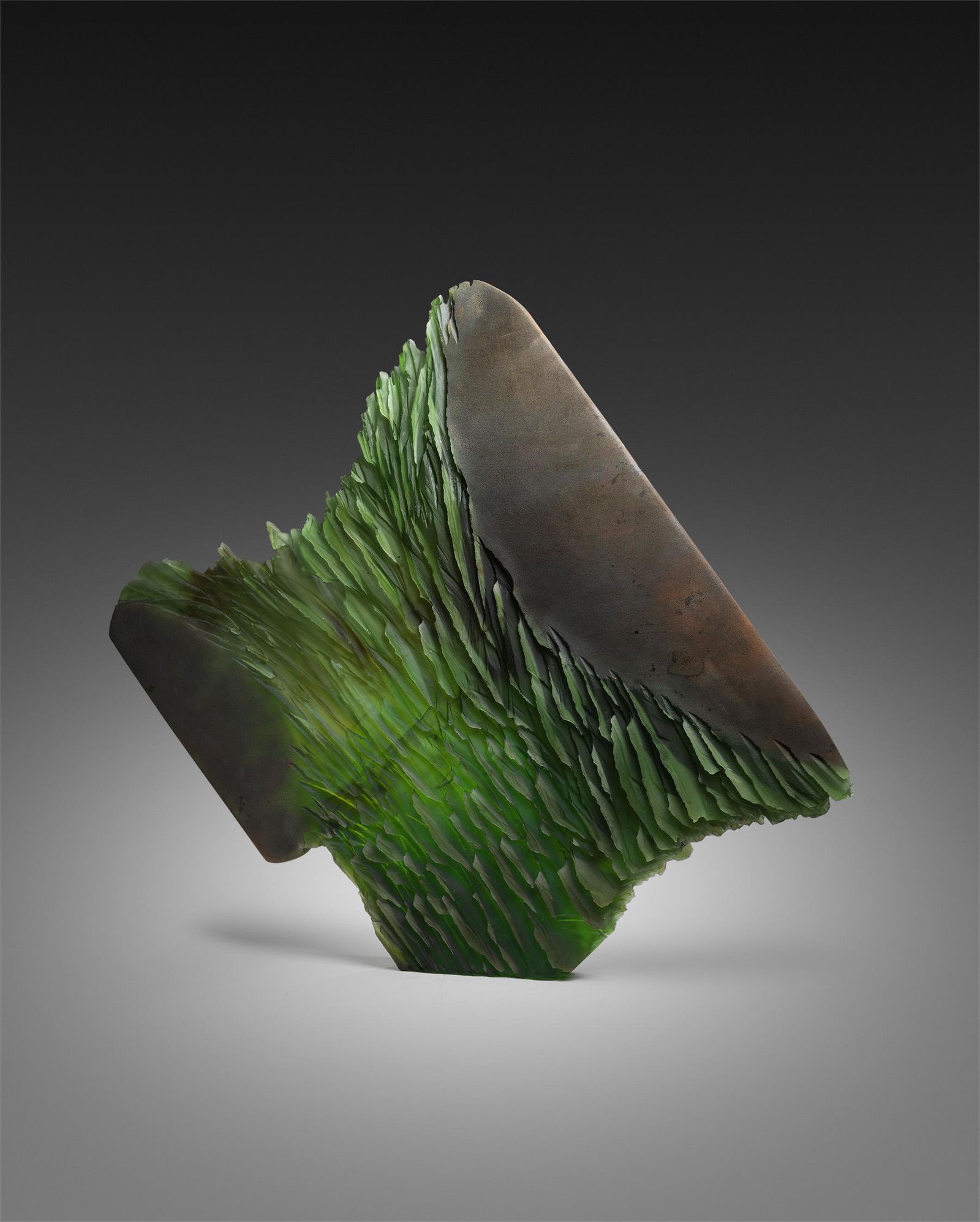 Alex Bernstein Steel Growth Art Glass Habatat (1 of 2)