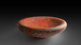 Colin Heaney Untitiled Red Bowl Art Glass Habatat