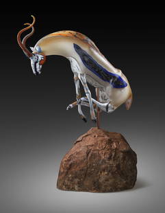 Shelley Allen The Crown Arg Glass Habatat: Shelley Muzylowski Allen (Canada), The Crown, 2014. 32 x 24 x 11 inches. A rare masterpiece by the Seattle based artist. Inspired by both animal life and nature, Allen has created some of the most