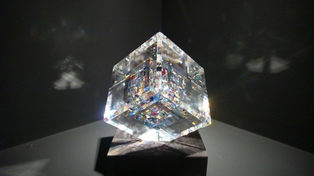 Jon Kuhn Night Shade: cut, ground polished and laminated glass, Jon Kuhn "Night Shade" 1996:signed and dated by the artist ARTIST: Jon Kuhn YEAR: 1996 SIZE: 7 x 7.5 Studio glass art contemporary art glass