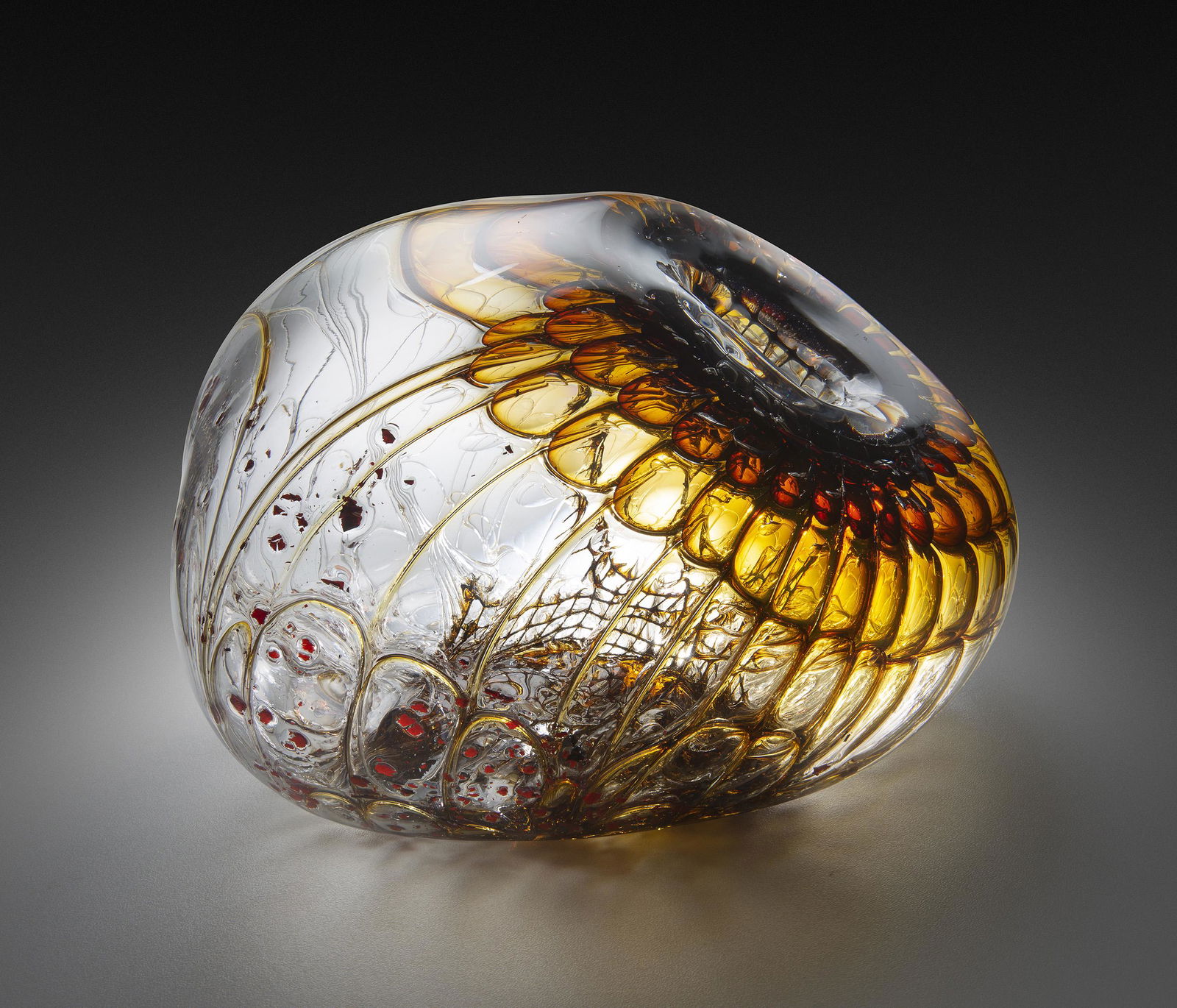 Jorg Zimmerman Bauble 1989 Art Glass Habatat (1 of 1)