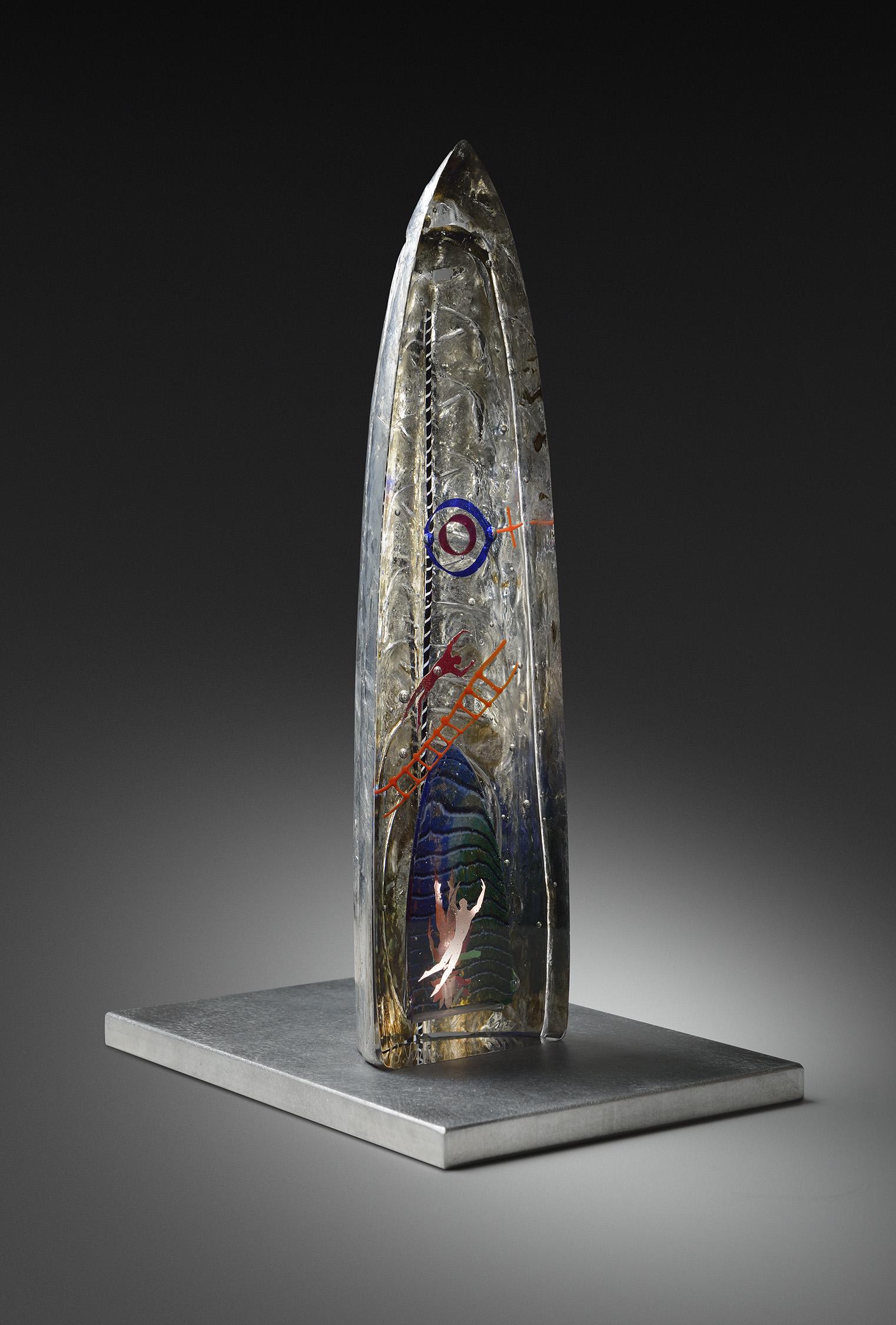 Bertil Vallien Upright Boat 1997 Art Glass Habatat (1 of 1)