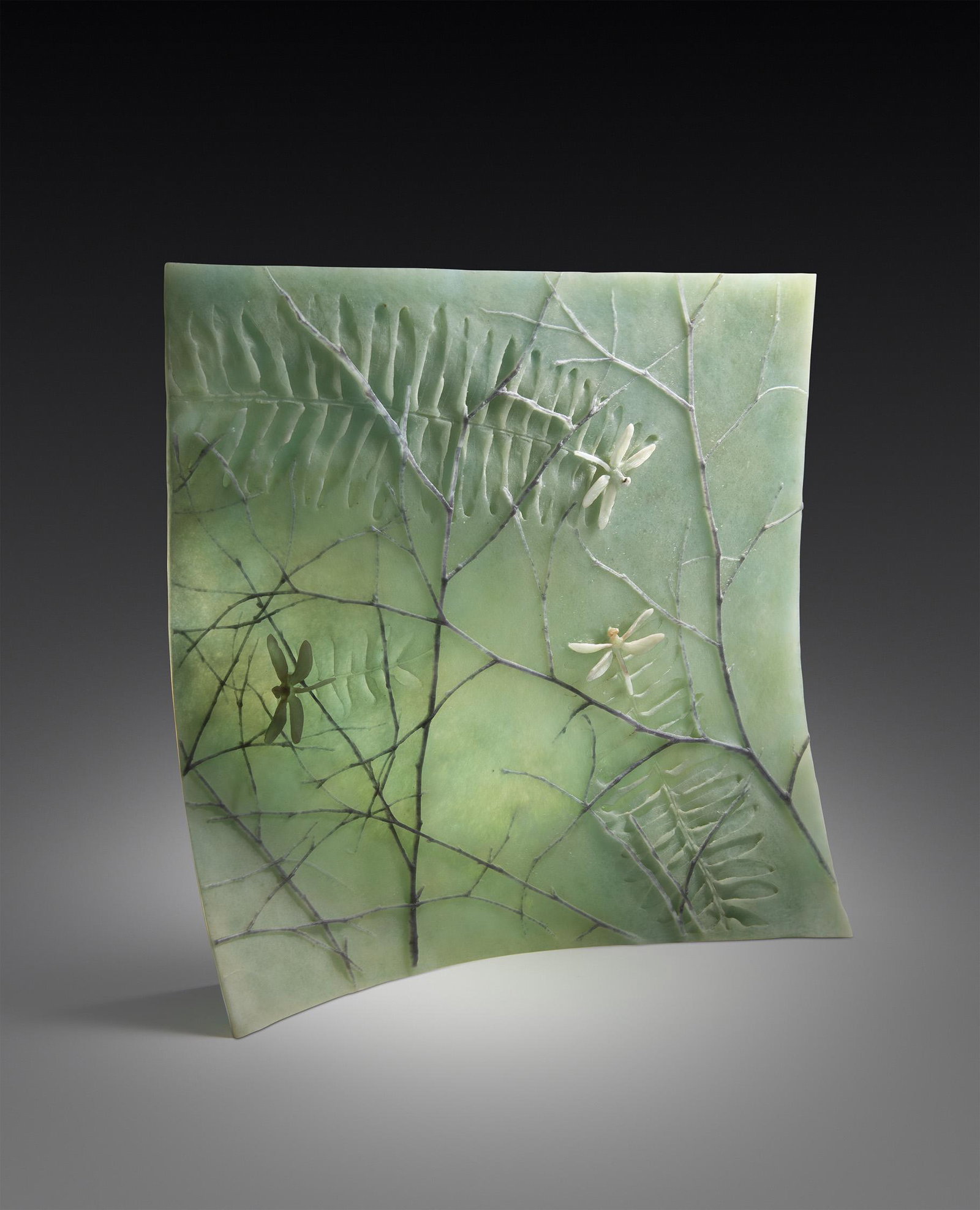 Doug Anderson Dragonflies 1992 Art Glass Habatat (1 of 1)