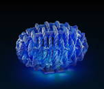 Ivan Mares Rope Egg Rare Glass Art Habatat Museum