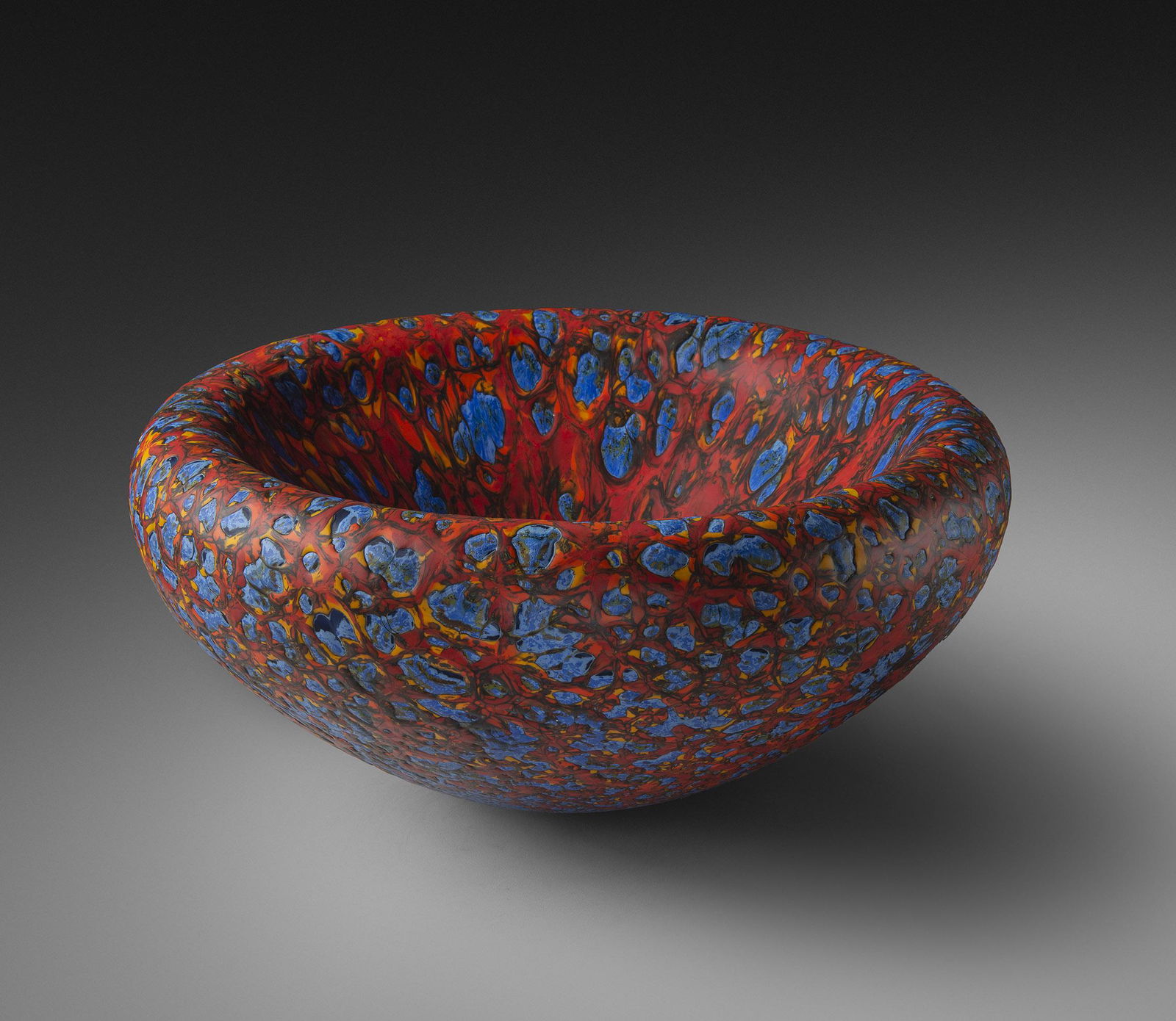 Colin Heaney Vitrolith McGlachin Mortar Art Glass Habatat (0025) on