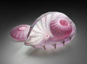 Dale Chihuly Pink Seaform Set Three Art Glass Unique